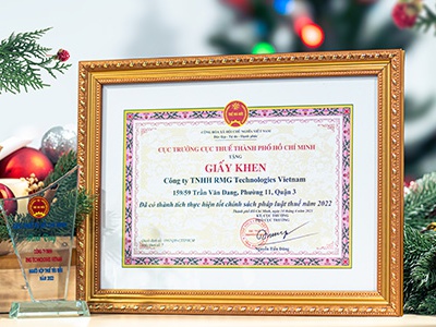 Cục trưởng cục thuế thành phố Hồ Chí Minh khen tặng RMG